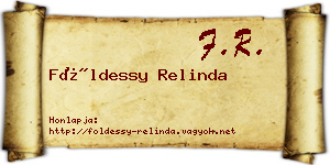Földessy Relinda névjegykártya